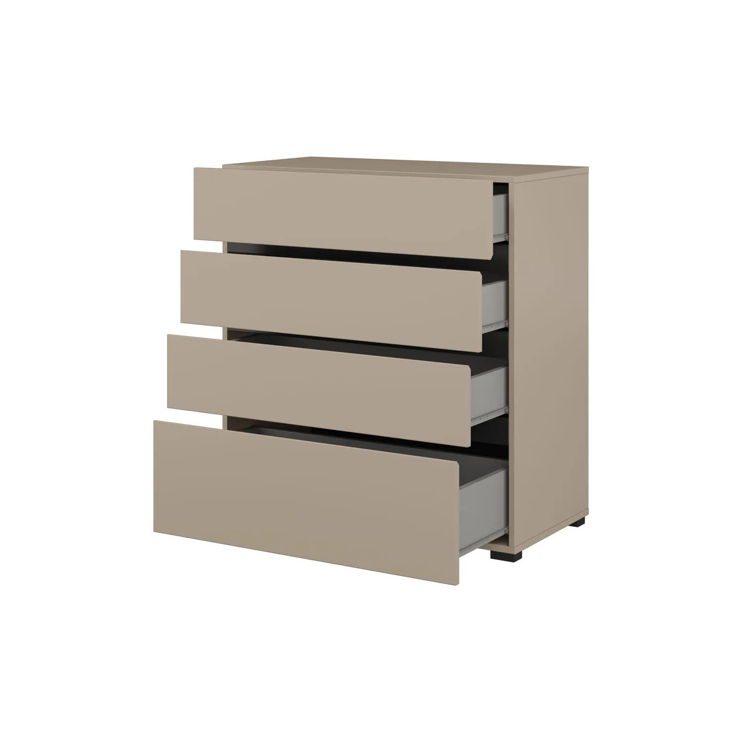 Комод на 4 ящика Helvetia CROSS S 24CWMY28 (конго-черный)