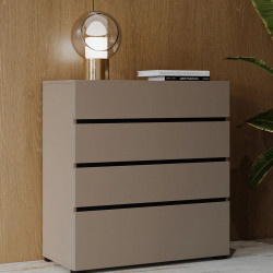 Комод на 4 ящика Helvetia CROSS S 24CWMY28 (конго-черный)