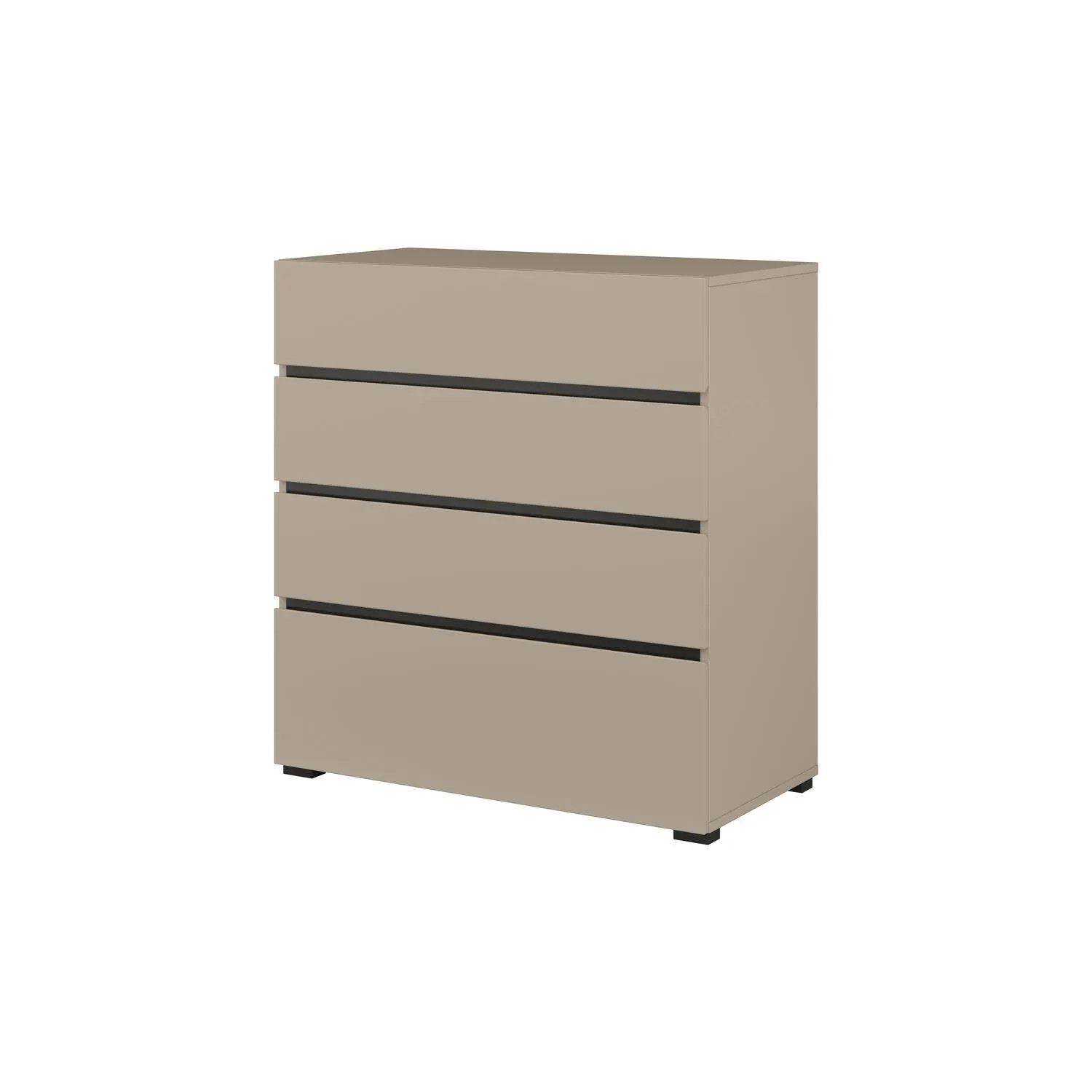 Комод на 4 ящика Helvetia CROSS S 24CWMY28 (конго-черный)