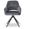 Стул обеденный CRV- Rouse Charcoal chic поворотный 360°,серый