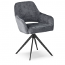 Стул обеденный CRV- Rouse Charcoal chic поворотный 360°,серый