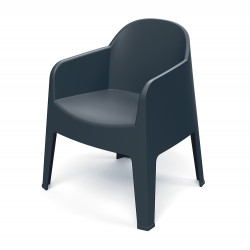 Кресло обеденное уличное VLL- FERNE Milane (антрацит, серый)