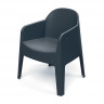 Кресло обеденное уличное VLL- FERNE Milane (антрацит, серый)