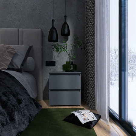 Тумба прикроватная EVR- Лайт ТЛ-1 графит