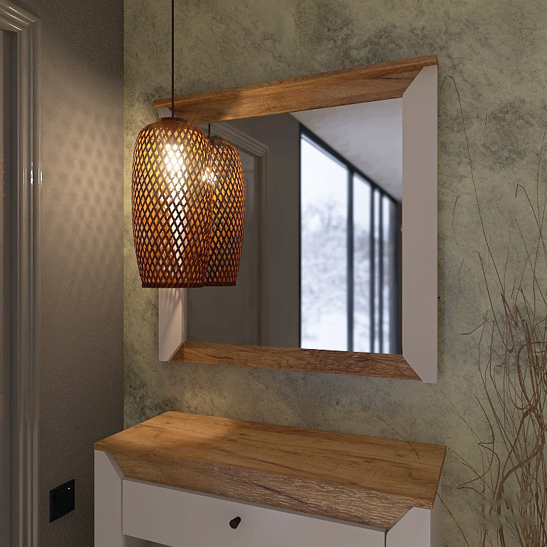 Спальня (модульная) EVR- Нордик-2 дуб крафт золотой + фасад белый