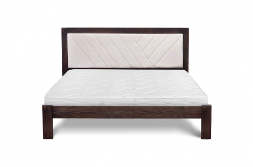 Кровать деревянная с мягким изголовьем BIO- "Артемида" Зарина