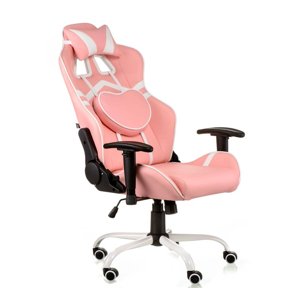 Кресло компьютерное TPRO-  Extreme Race черный+розовый E2929