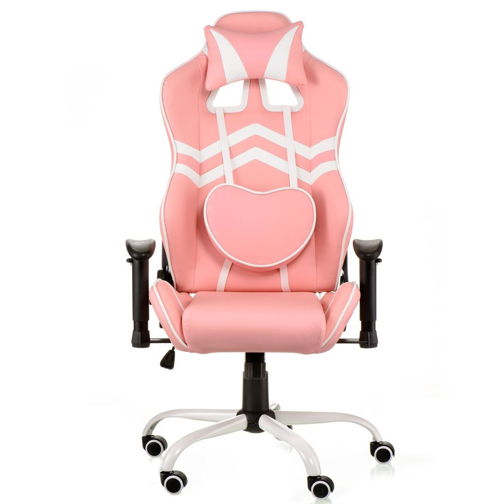 Кресло компьютерное TPRO-  Extreme Race черный+розовый E2929