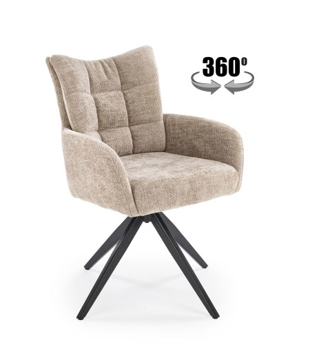 Стул обеденный Halmar K-540 (бежевый, пепельный, корица)
