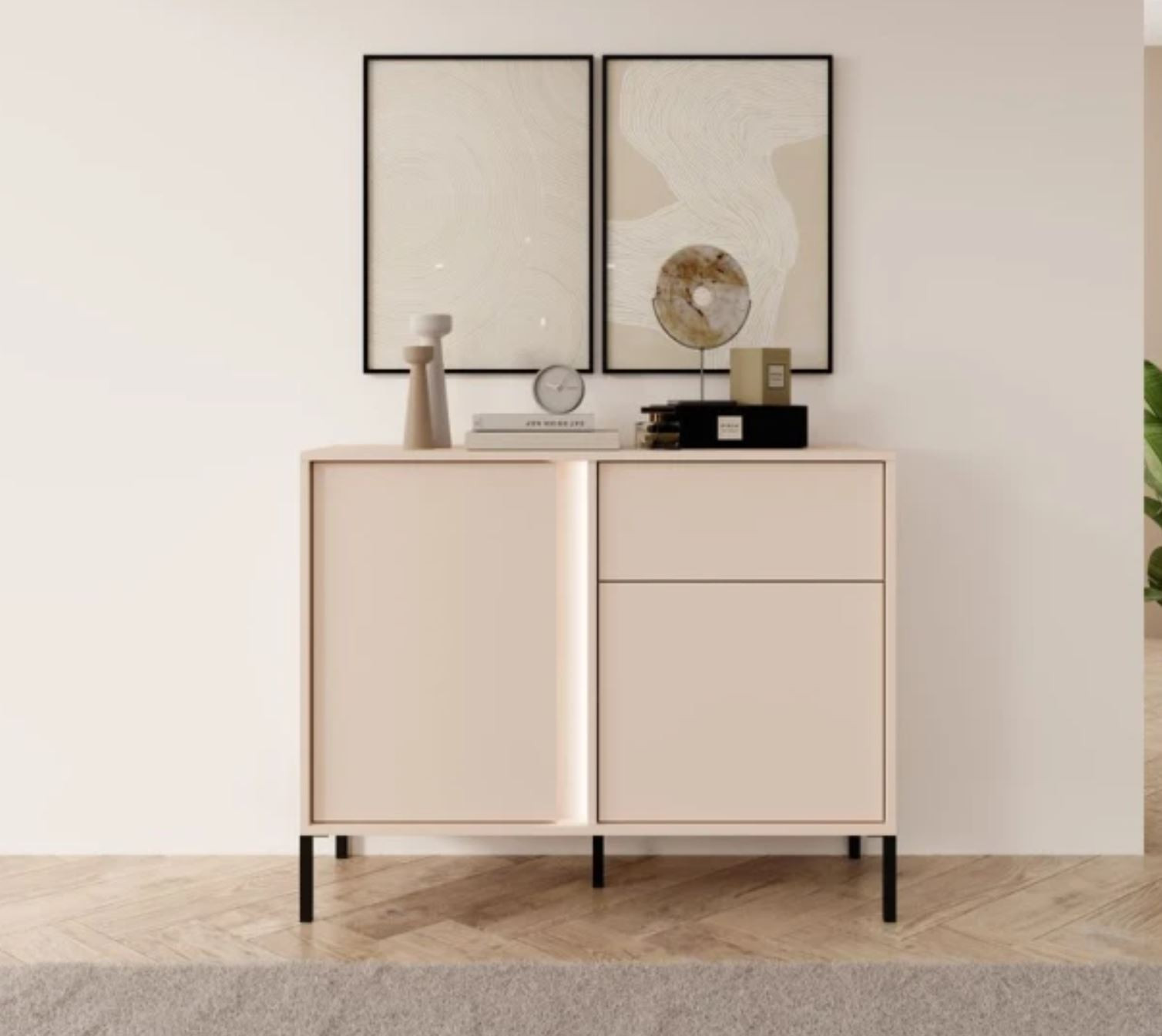 Комод Perfect Home Даст/Dast 2-дверный с 1 ящиком 2DS/104 Беж
