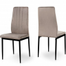 Стул обеденный BIO- Grace Ричь, велюр Песочный/ ножки черные