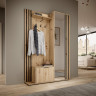 Прихожая с зеркалом Perfect Home Нелли / Nelly 2-дверная Дуб артизан/черный