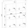 Комод высокий  Perfect Home Royal KW104 Бежевый