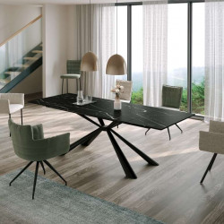 Стол керамический раздвижной Avn- STAV 160-240x90 Ceramic Black