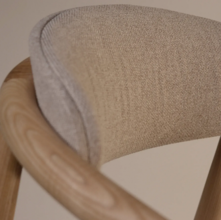 Стул обеденный LVK- Mamont soft натуральный ясень / Austin 2