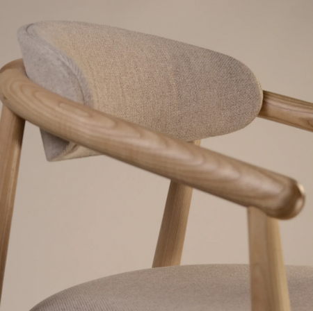 Стул обеденный LVK- Mamont soft натуральный ясень / Austin 2