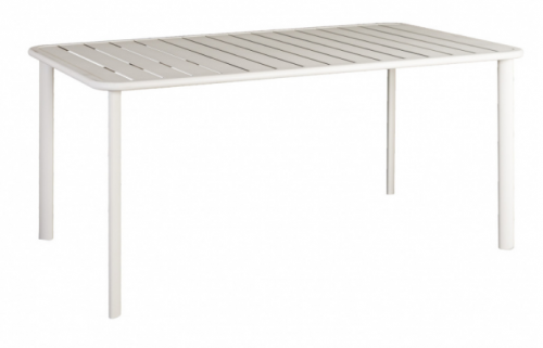 Стол обеденный Alexander Rose TEA- FRESCO 156CMX90CM TABLE - FLINT/SHELL - SLATTED ALU TOP