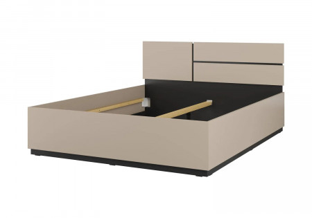 Кровать двуспальная Helvetia CROSS S (конго-черный)