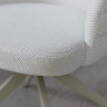 Стул обеденный поворотный TOP- Денс (молочный) ноги крем