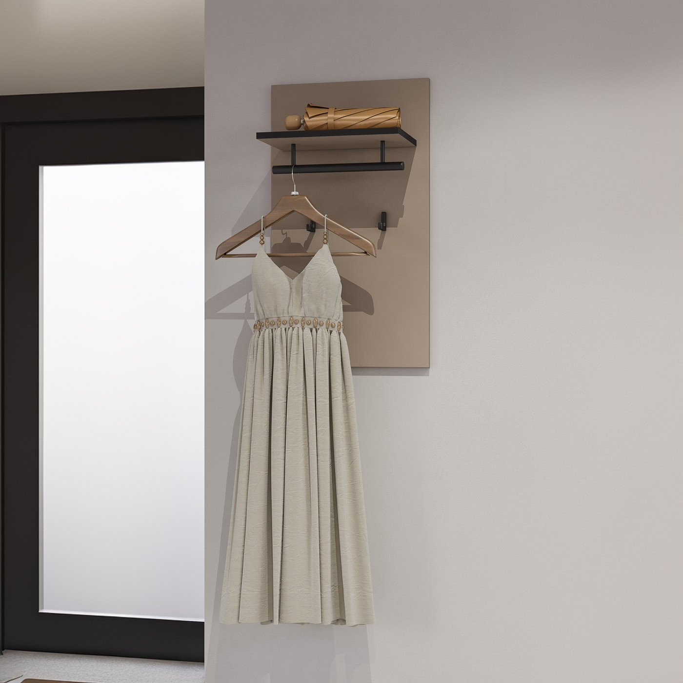 Вешалка в прихожую Helvetia CROSS 24CWMY03 (конго-черный)