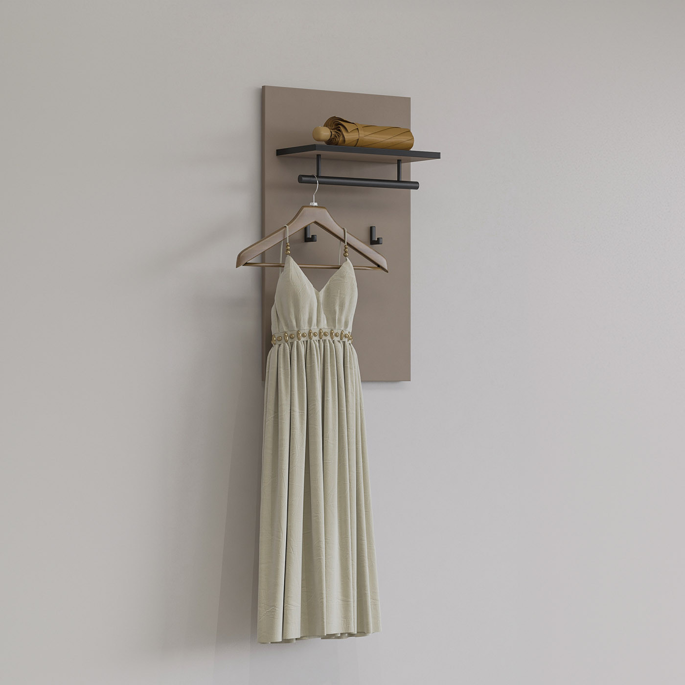 Вешалка в прихожую Helvetia CROSS 24CWMY03 (конго-черный)