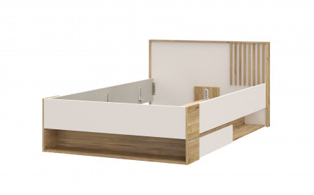 Кровать односпальная Forte ELISTON EGML1122 (дуб Маувелла/песочный)