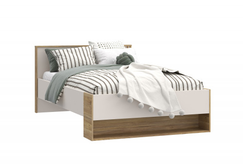 Кровать односпальная Forte ELISTON EGML1122 (дуб Маувелла/песочный)