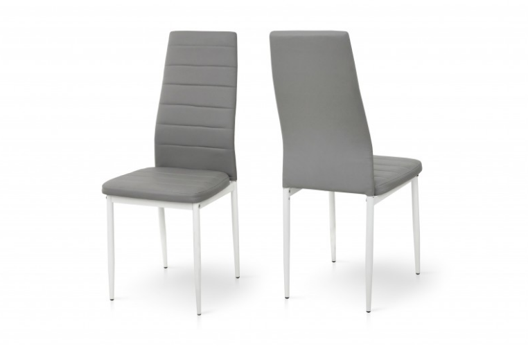 Стул обеденный BIO- Grace Рио (Белый/ Светло-Серый) 