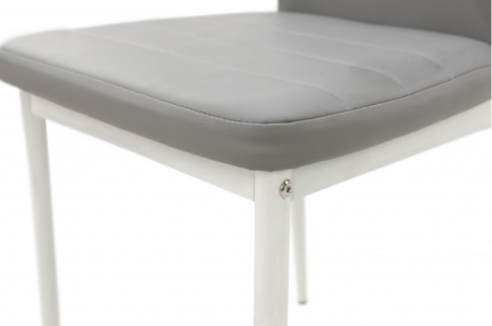 Стул обеденный BIO- Grace Рио (Белый/ Светло-Серый) 