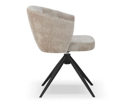 Стул обеденный CRV- Gear Powder dawn charm поворотный 360°,бежевый