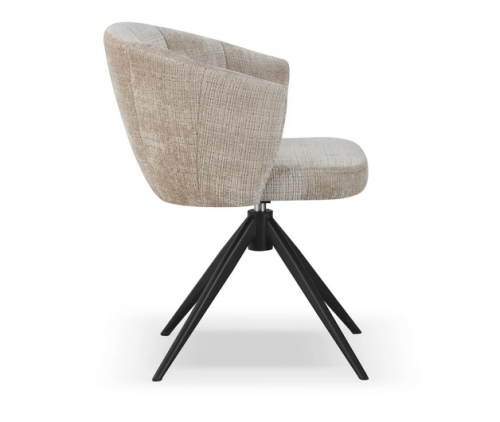 Стул обеденный CRV- Gear Powder dawn charm поворотный 360°,бежевый