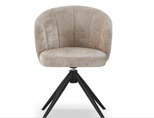 Стул обеденный CRV- Gear Powder dawn charm поворотный 360°,бежевый