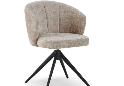 Стул обеденный CRV- Gear Powder dawn charm поворотный 360°,бежевый