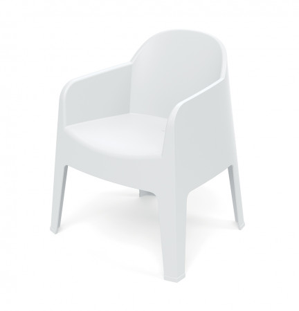 Кресло обеденное уличное VLL- FERNE Milane (коричневый, белый, кремовый)