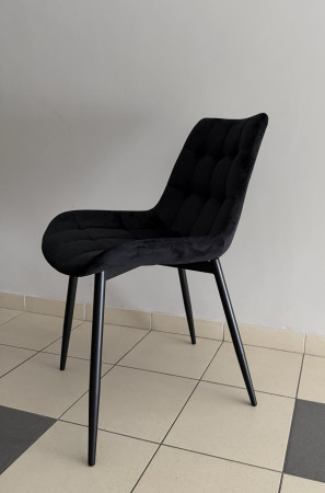 Стул мягкий GDZ- MARCEL-2 (серый, черный) 