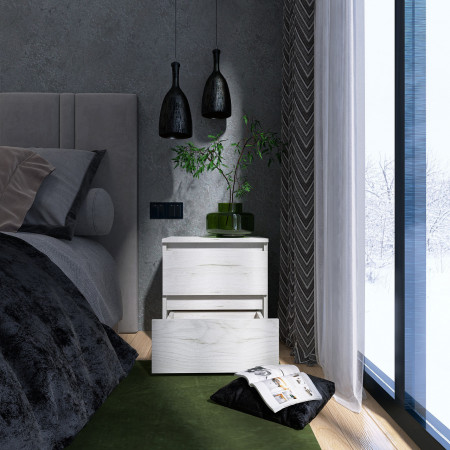 Тумба прикроватная EVR- Лайт ТЛ-1 крафт белый