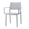 Кресло обеденное уличное VLL- SCAB Emi 2342 (тортора, светло-серый)​