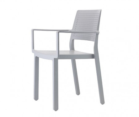 Кресло обеденное уличное VLL- SCAB Emi 2342 (тортора, светло-серый)​