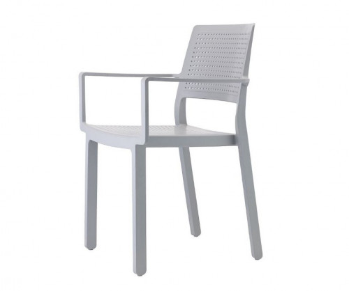 Кресло обеденное уличное VLL- SCAB Emi 2342 (тортора, светло-серый)​