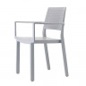 Кресло обеденное уличное VLL- SCAB Emi 2342 (тортора, светло-серый)​
