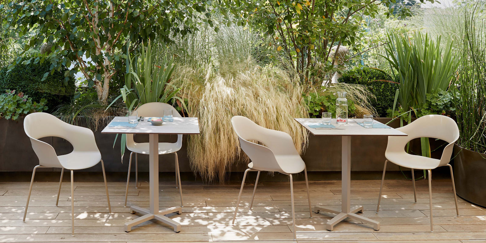 Комплект для улици VLL- SCAB Cross70x70 Legno/Lady B 2700 (тортора)