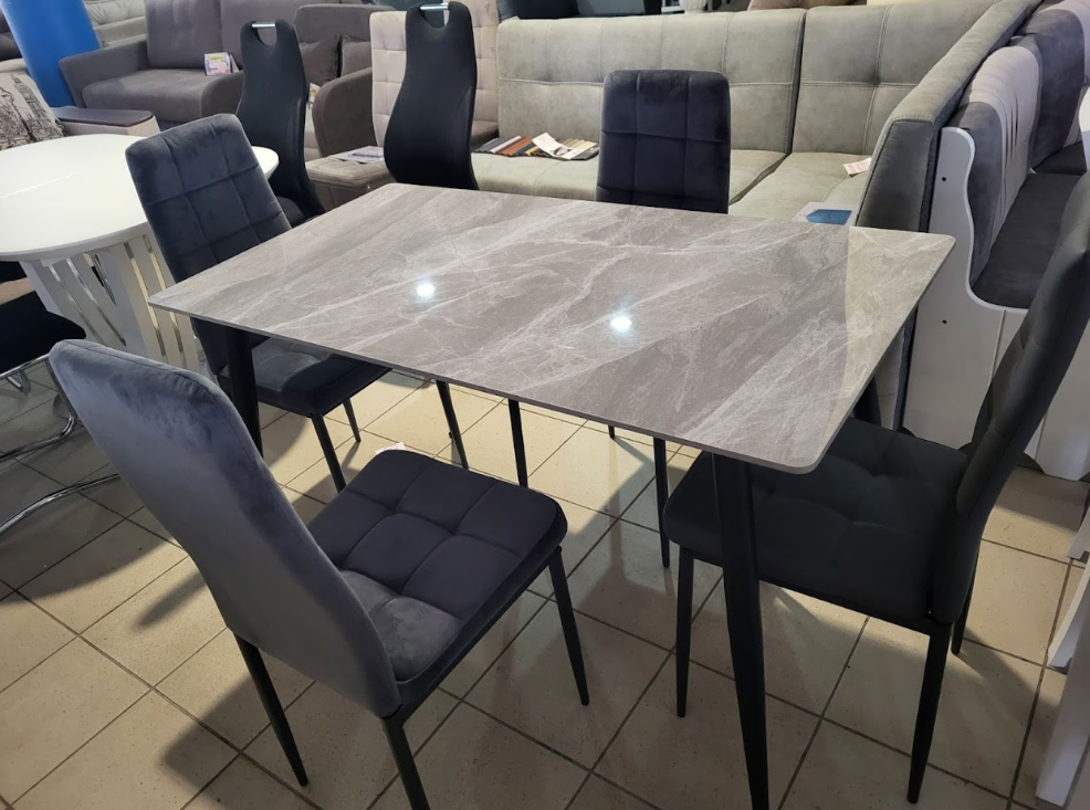 Стол обеденный VTR- TM-100 (калакатта грей/черный) 