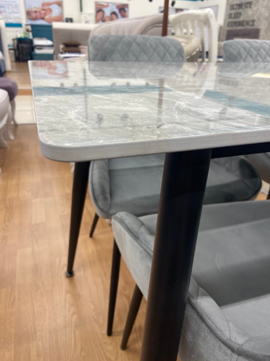 Стол обеденный VTR- TM-100 (калакатта грей/черный) 