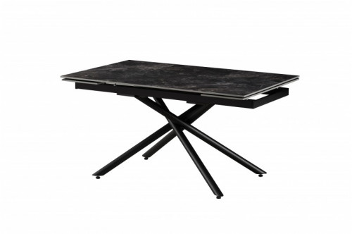 Стол обеденный раскладной BIO- Grace Мелани (керамика антрацит глянец)