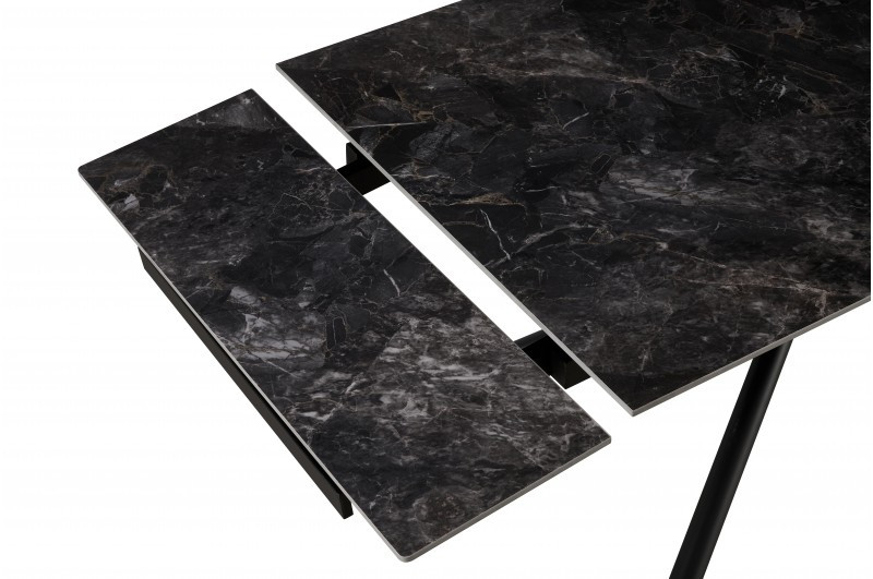 Стол обеденный раскладной BIO- Grace Мелани (керамика антрацит глянец)