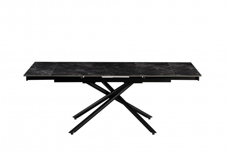 Стол обеденный раскладной BIO- Grace Мелани (керамика антрацит глянец)