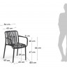 Стул Kave Home ISABELLINI CC5195S01 (черный)