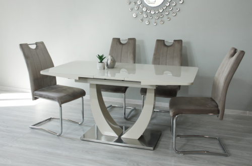 Стол Premium EVRO- Concord T-904, 120х80, светло серый, бежевый