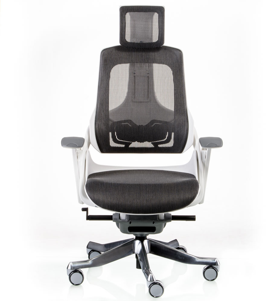Кресло офисное TPRO- WAU CHARCOAL NETWORK WHITE E5319