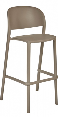 Стул уличный барный DEI- Ezpeleta Trena Stool (антрацит/коричневый)